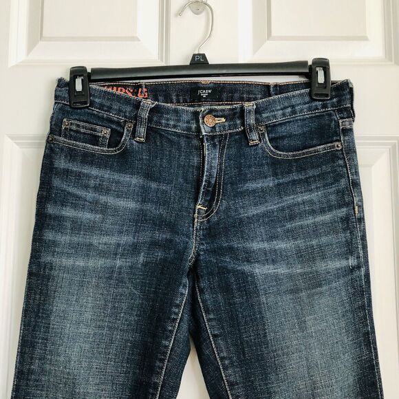 J. CREW WOMEN'S JEANS STRECH 29R BOOTCUT DEMIN BLUE MEDIUM WASH LOW RISE - Picture 5 of 11
